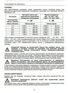 Масло для двухтактных двигателей триммеров соотношение