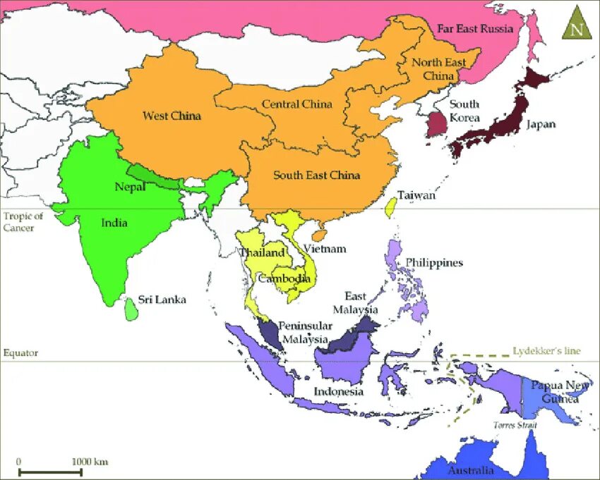 Восточная Азия. Страны Азии и дальнего Востока. Карта дальнего Востока и Азии. Far eastern