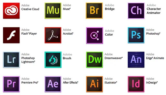 Подлинные приложения adobe. Программы adobe. продукты adobe. приложения адоб. пакет adobe.