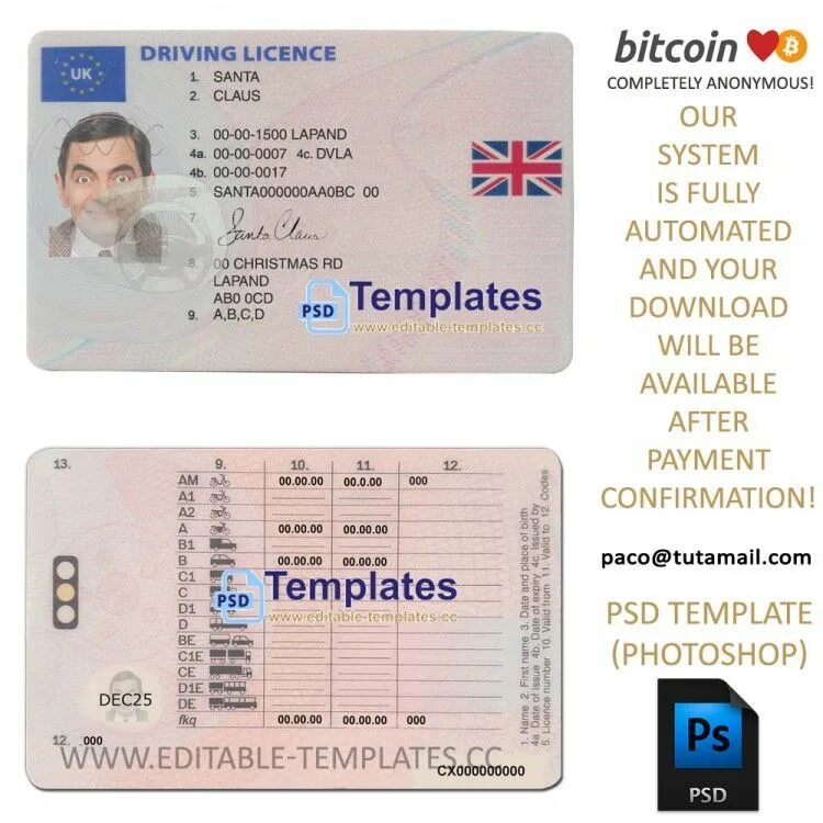 Great Britain Driver License. Uk Driving License. Uk drive