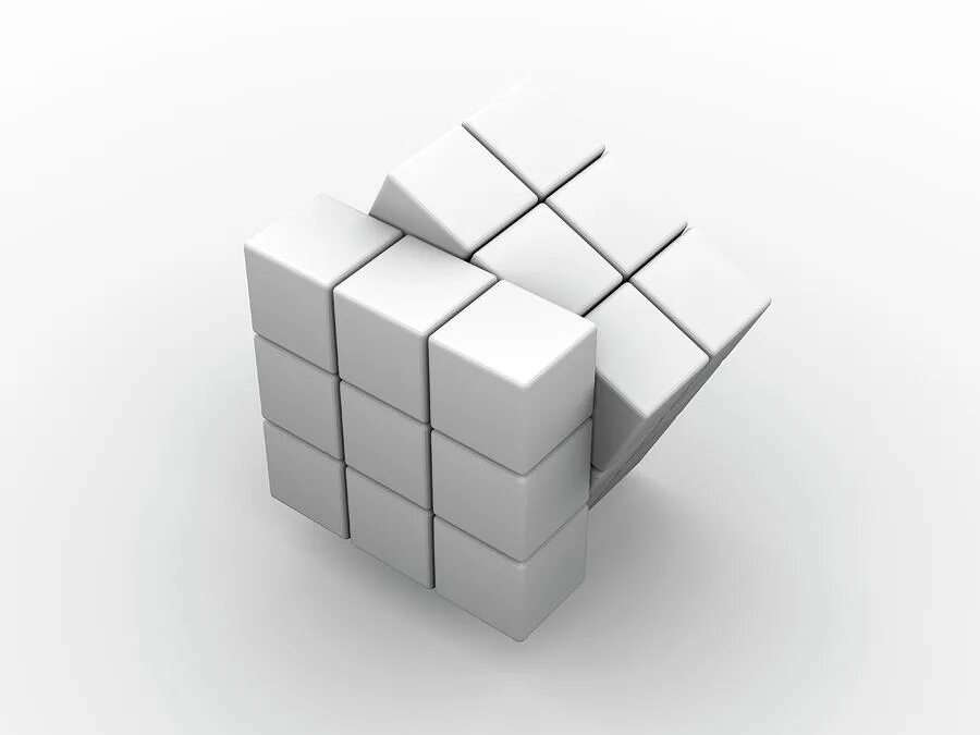 Совершенный куб. Белый кубик. кубик рубика. черно белый кубик рубика. кубик рубика белый.