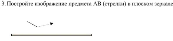 Постройте изображение стрелки в плоском зеркале. Постройте изображение стрелки в плоском зеркале