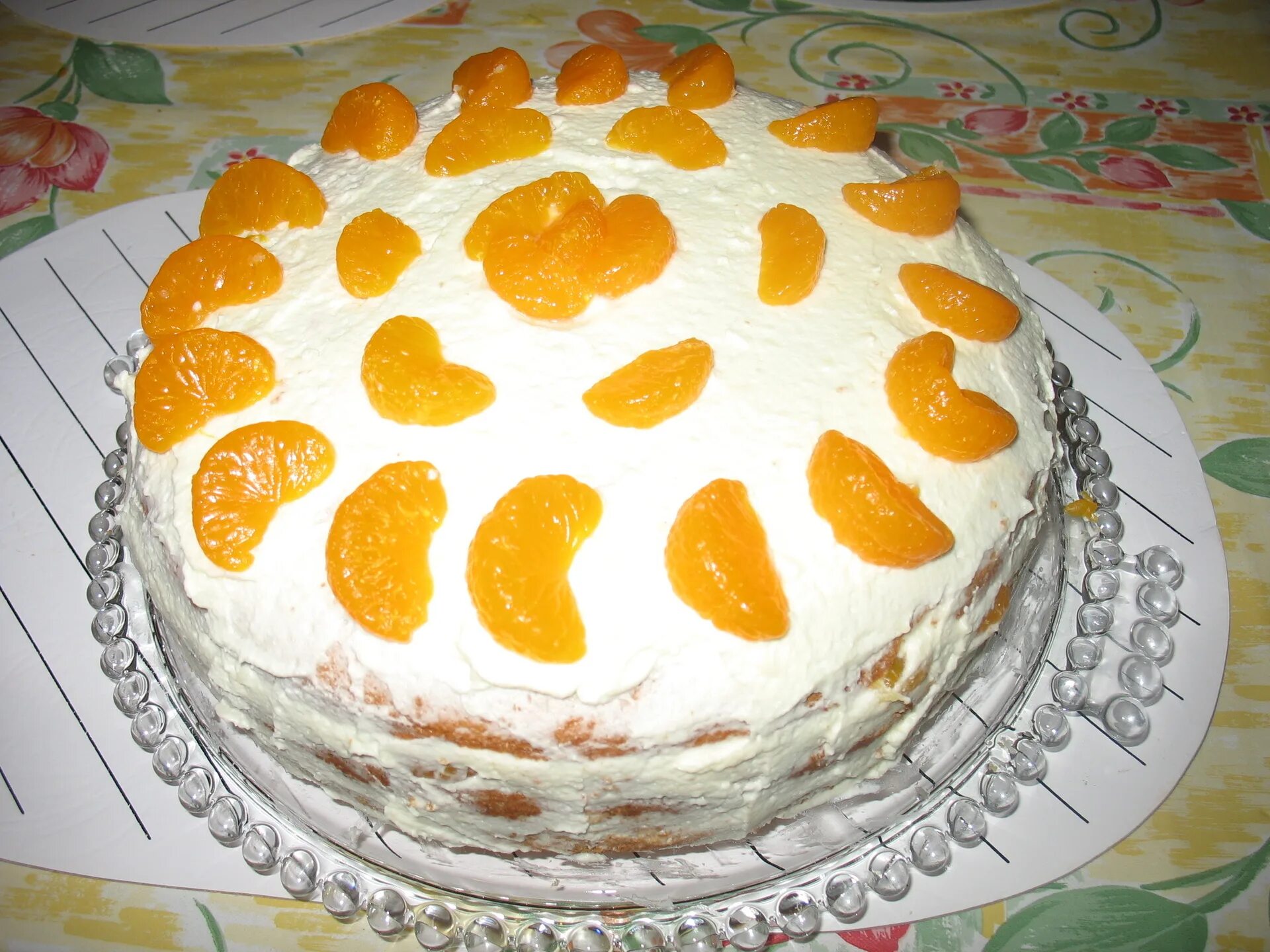 Рецепт торта с мандаринами