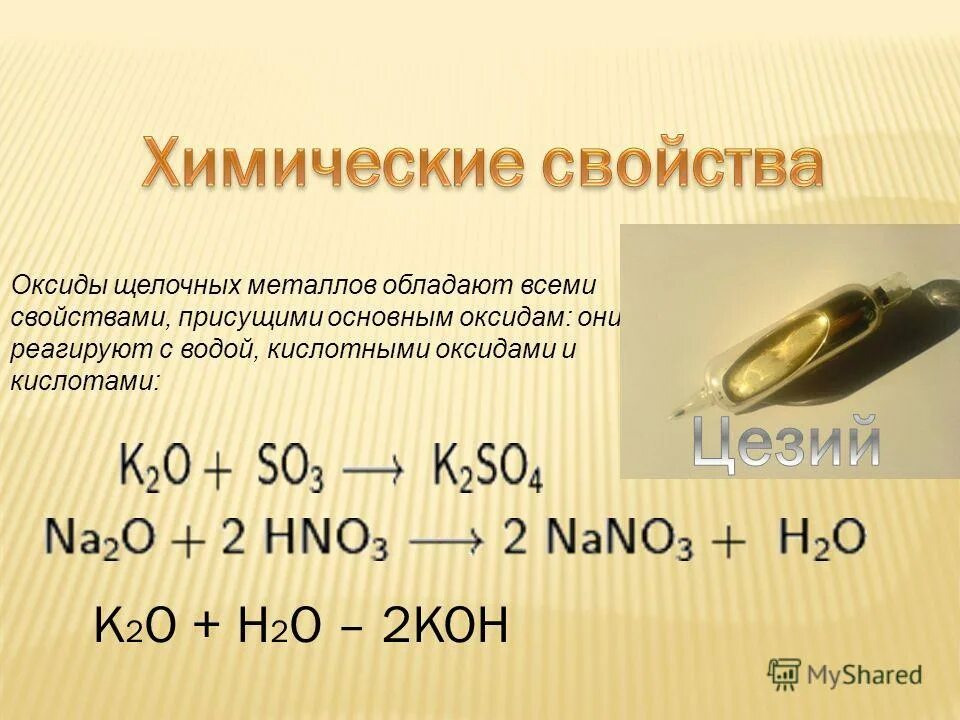 Металл основной оксид щелочь соль. Щелочные оксиды химические свойства. Оксиды щелочных металлов реагируют с водой.
