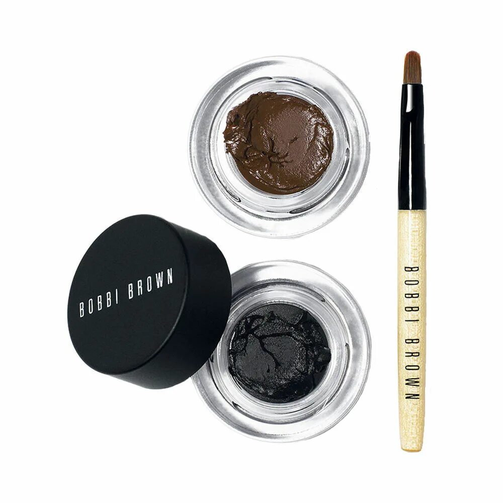 Gel eyeliner. Bobbi Brown Gel Eyeliner. Bobbie Brown long-Wear Gel Eyeliner. Гелевая подводка Бобби Браун. Bobbi Brown long-Wear Gel Eyeliner свотчи.