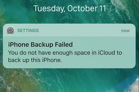 Backup failed