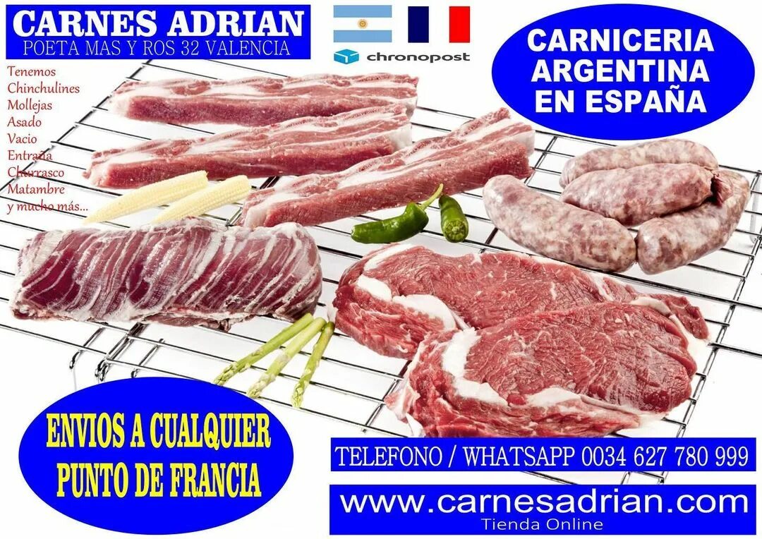 Carnes adrian precios