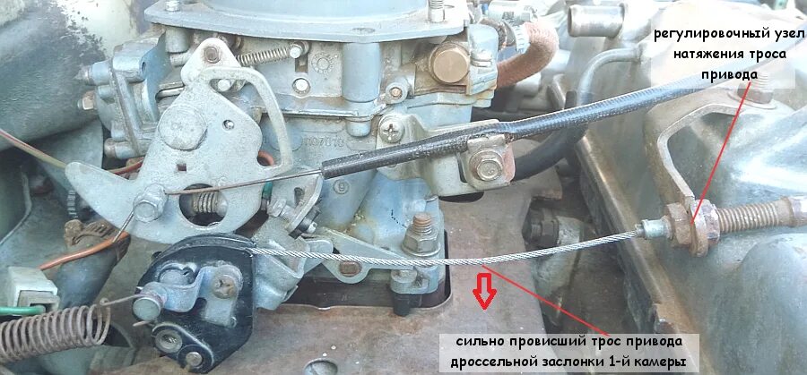 Почему пропадает газ. Тросик на карбюратор ваз 2107. трос газа ваз 2109 карбюратор. кронштейн тросика газа ваз 2109 карбюратор. газ 3110 трос привода дроссельной заслонки.