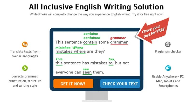 Grammar Checker. Sentence Checker. Writing checker