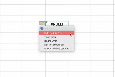 Error null