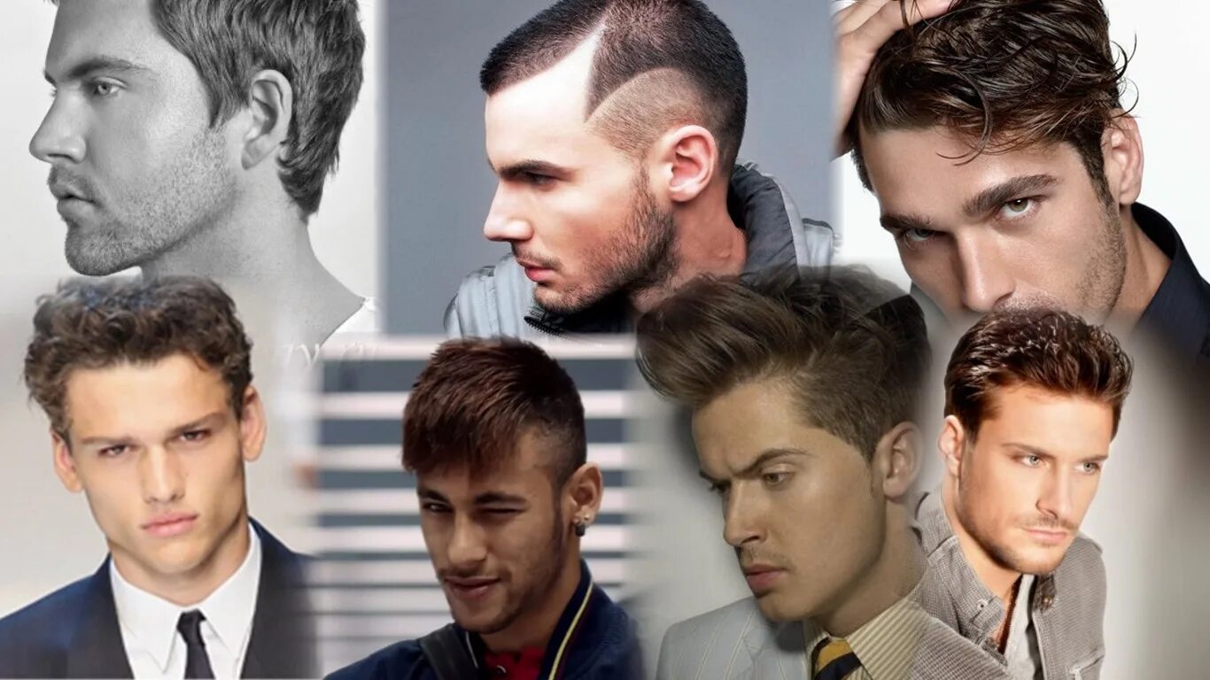 Волосы названия мужчин. Названия мужских причесок. Модные прически и их названия. Мужские стрижки коллаж. Типы мужских стрижек.