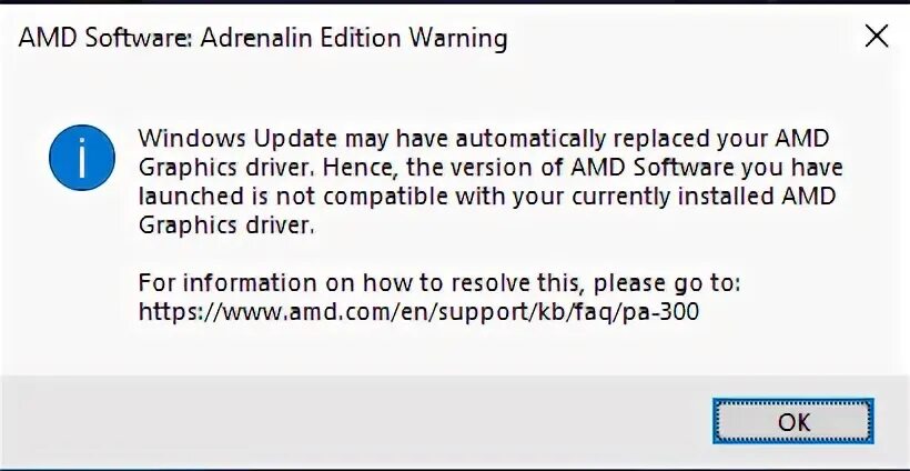 Windows update may have automatically amd. Windows update may have automatically amd