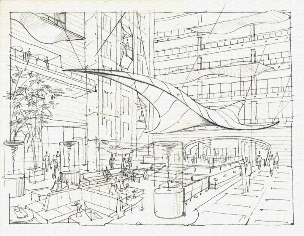 Проект эскиза панно для школьного пространства. Эскиз города будущего. Зарисовка города будущего. Город будущего рисунок. Архитектура будущего рисунок.