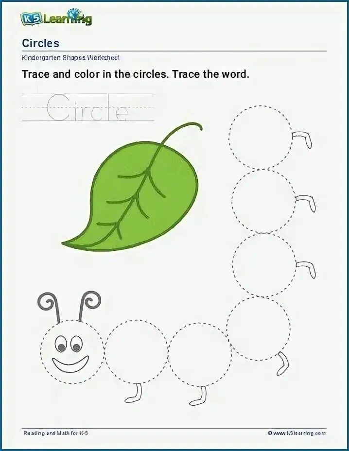 Trace and circle. Trace and circle