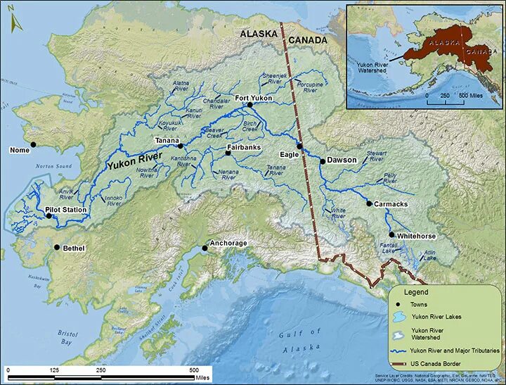 Юкон притоки. Река Юкон на карте Северной Америки. Река Юкон Аляски карта. Бассейн реки Юкон.