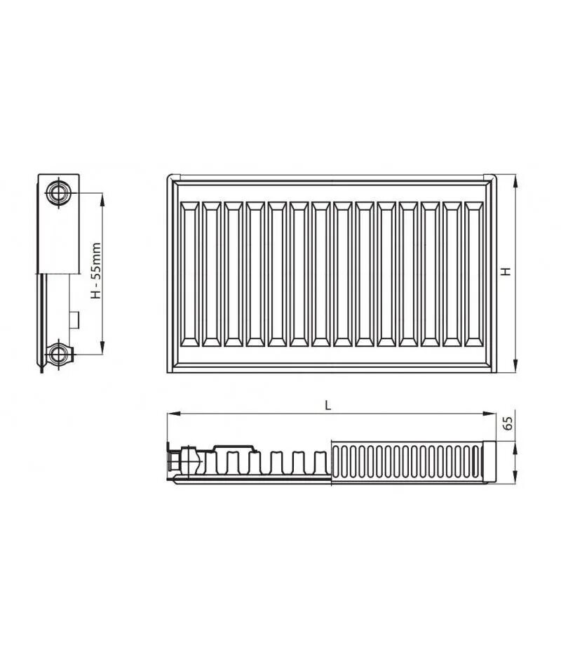 Размеры стальных панельных радиаторов. Стальной панельный радиатор PB 20-5-14. Радиатор панельный Kermi Тип 11 400. Керми радиаторы с нижним чертеж. Керми 11 Тип.
