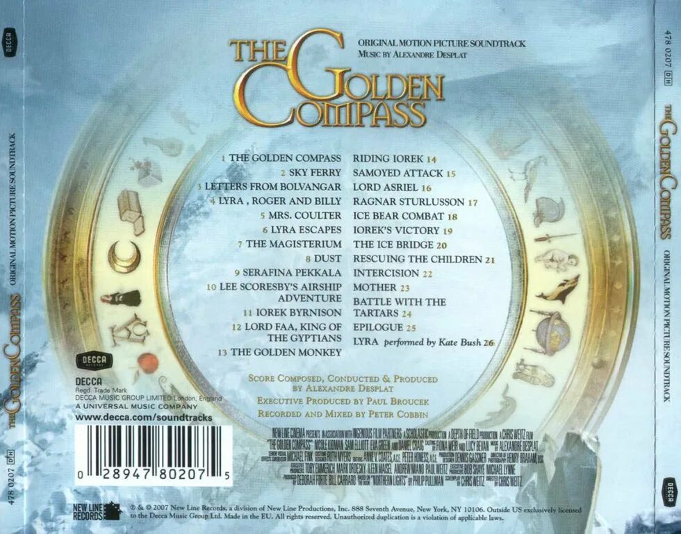 Golden Compass 2007 New line Productions Inc all rights Reserved кулон. Магистериум золотой компас. V soundtrack