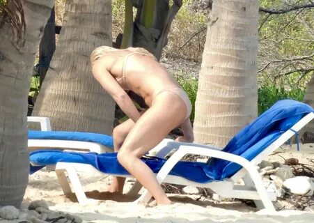 LINDSEY VONN in Bikini at a Beach in Tulum 04192021.