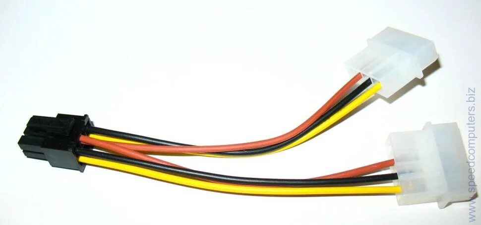 Разъем питания 6 2 pin. Переходник питания 2 molex на 6pin. переходник 2 молекс 6+2 пин. разъем питания видеокарты (pci-e): 6+2-pin pci-e - 1. переходник finepower 6-pin - molex x2.