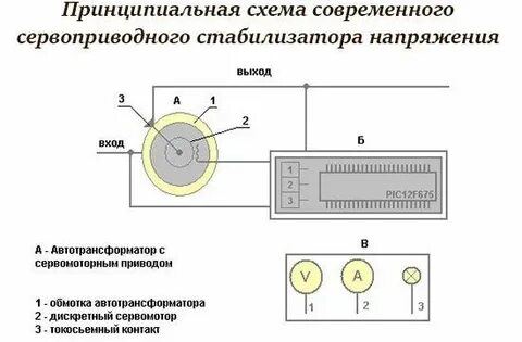 Стабилизатор напряжения принципиальная схема