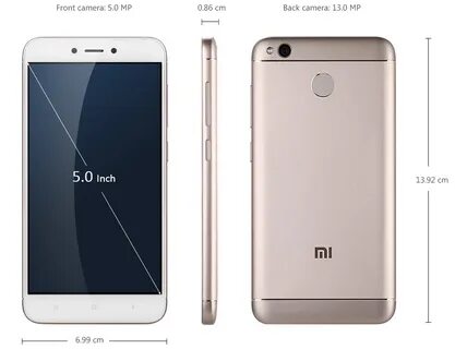 Размеры телефона xiaomi redmi note