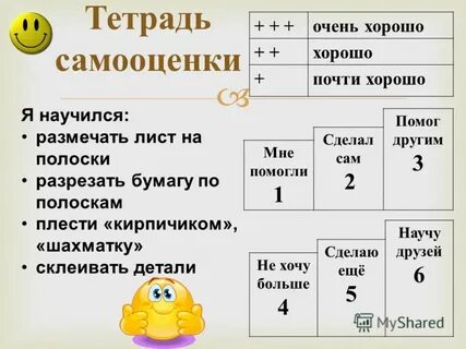 Тетради самооценки