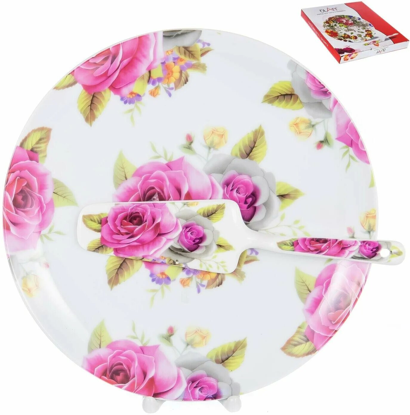 124. Арт 124. Арт 124. Блюдо для торта с лопаткой. Заварочная кружка tupperware 350 мл.