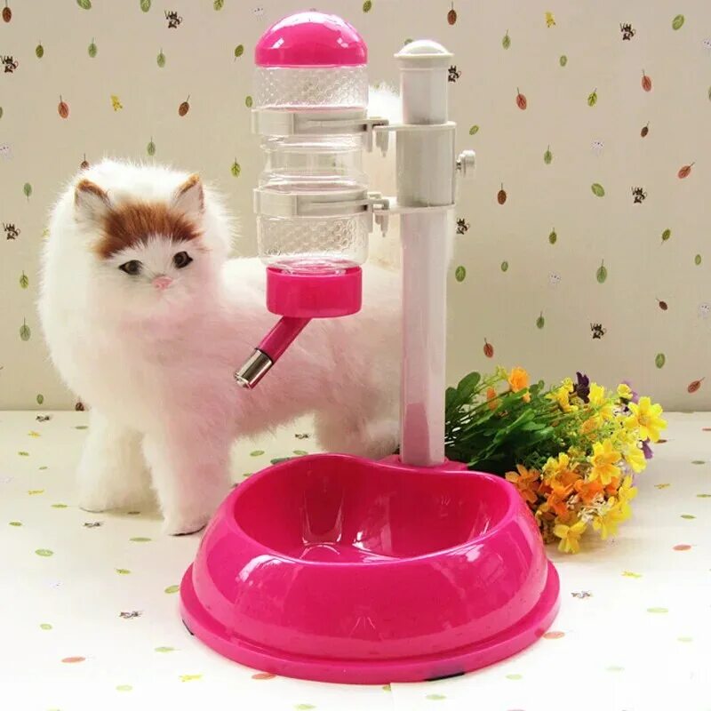 Pet Feeder кормушка-автопоилка. Автопоилка ПЭТ диспенсер. Automatic Water Feeder для кошек. Электропоилка фонтан для кошек. Купить поилку для собаки