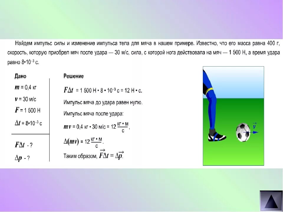 Формула скорости мяча. Импульс силы примеры. Задачитс импульсом силы. Закон сохранения импульса силы. Задачи на Импульс силы.