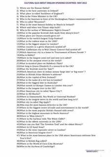 Speaking quiz