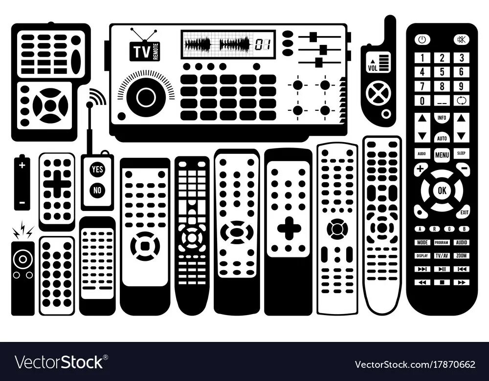 Vector control. Пульт sketch. пульт вектор. монтажный пульт скетч. remote control vector.