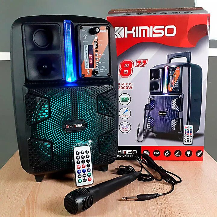 Портативная колонка с пультом. Колонка Kimiso QS 7605. Kimiso QS 2805 портативная колонка. Portable Party Speaker QS-2805. Kimiso караоке колонка.