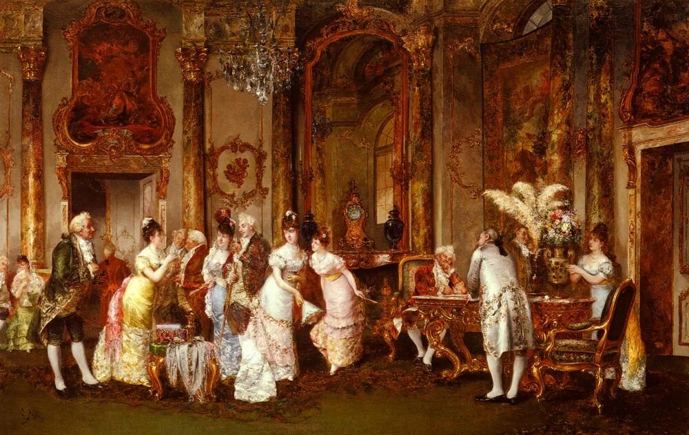 Артуро риччи бал. Стиль живописи xviii века. Луцци клето (cleto luzzi, 1884-1952). Стиль рококо во франции 18 века живопись. Картины художника артуро риччи.