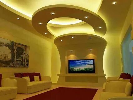 Фигурные потолки из гипсокартона