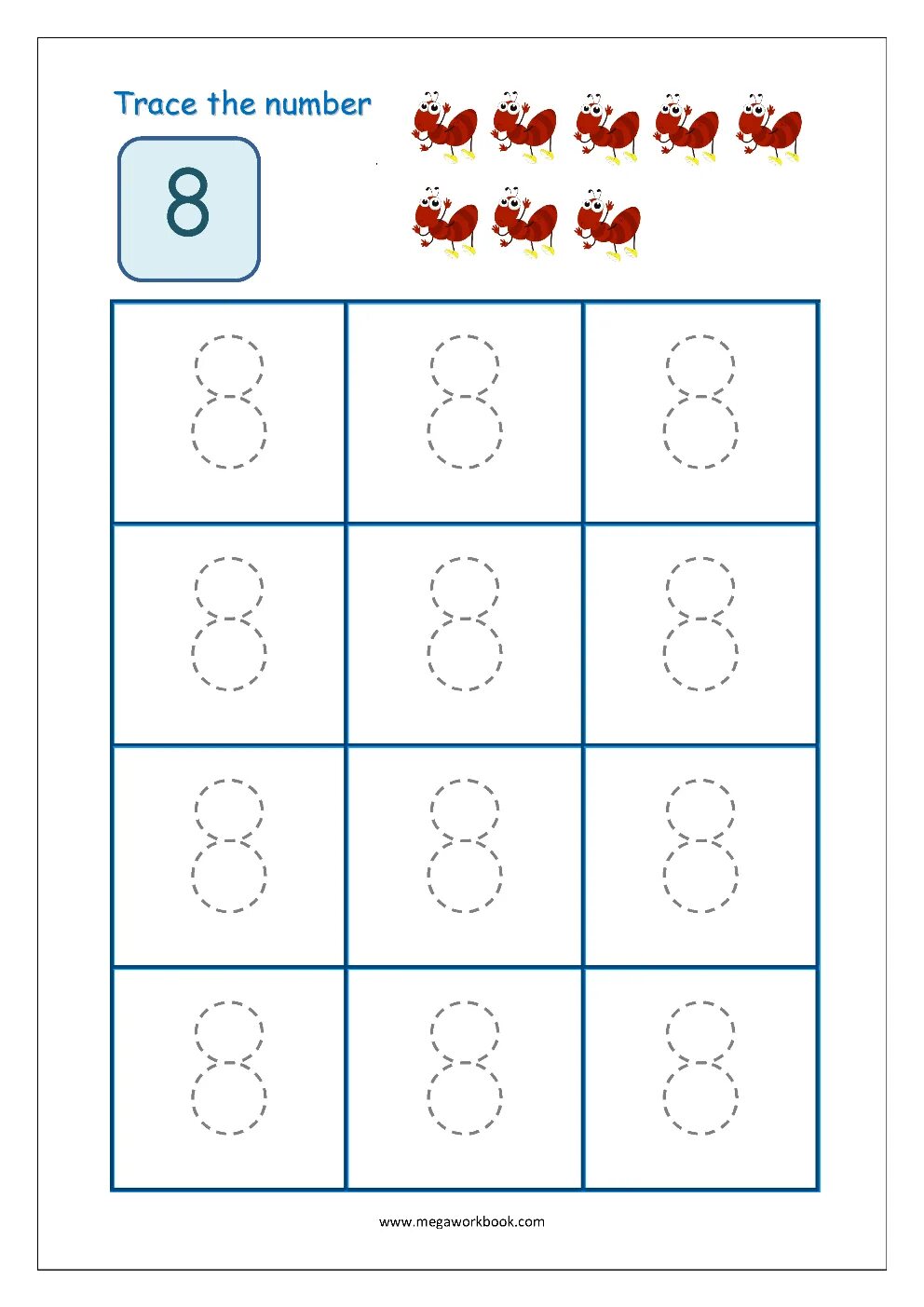 Trace 8. Trace numbers. 8 tracing. 8 number trace worksheet. 1-10 numbers tracing worksheets.