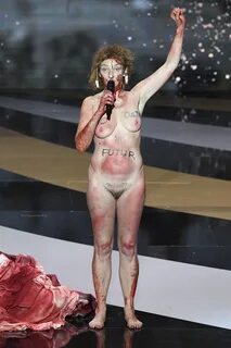 Corinne Masiero Shocks at The 46th Cesar Awards Ceremony in Paris (11 Nude Photo