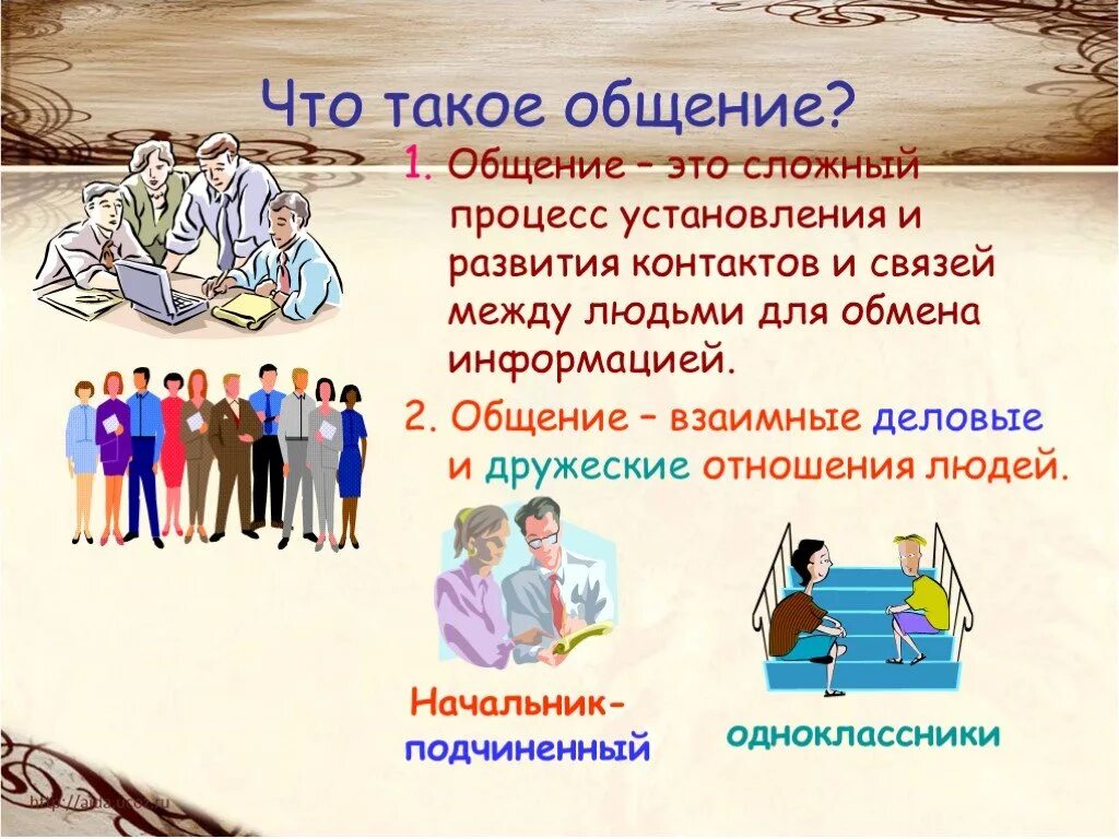 Что такое общение 2 класс