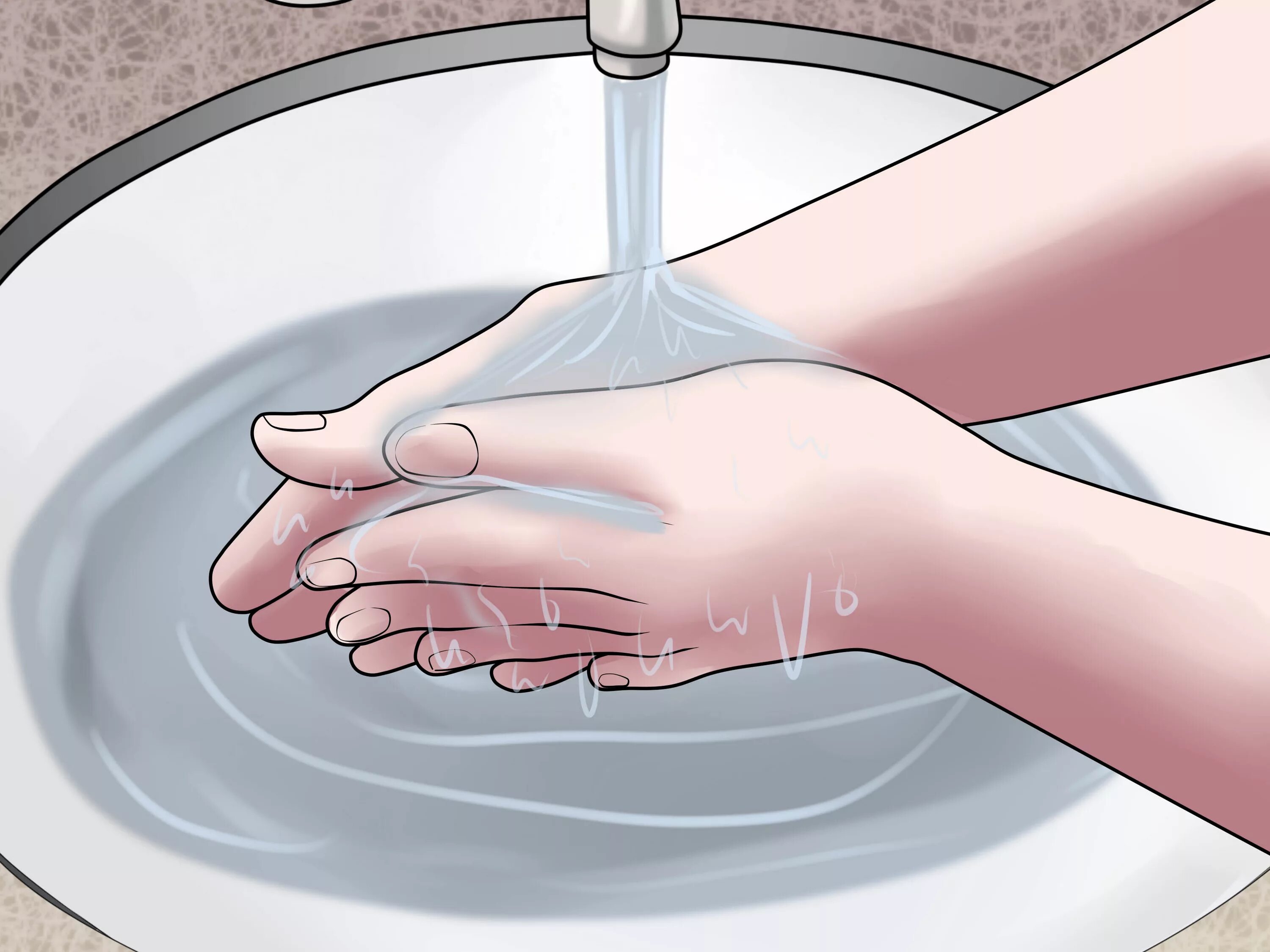 После холодной воды болит. Мыть руки WIKIHOW. Простудные заболевания мытье рук картинки. Женщина помогает детям мыть руки.