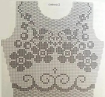 Кофточка филейным вязанием схемы