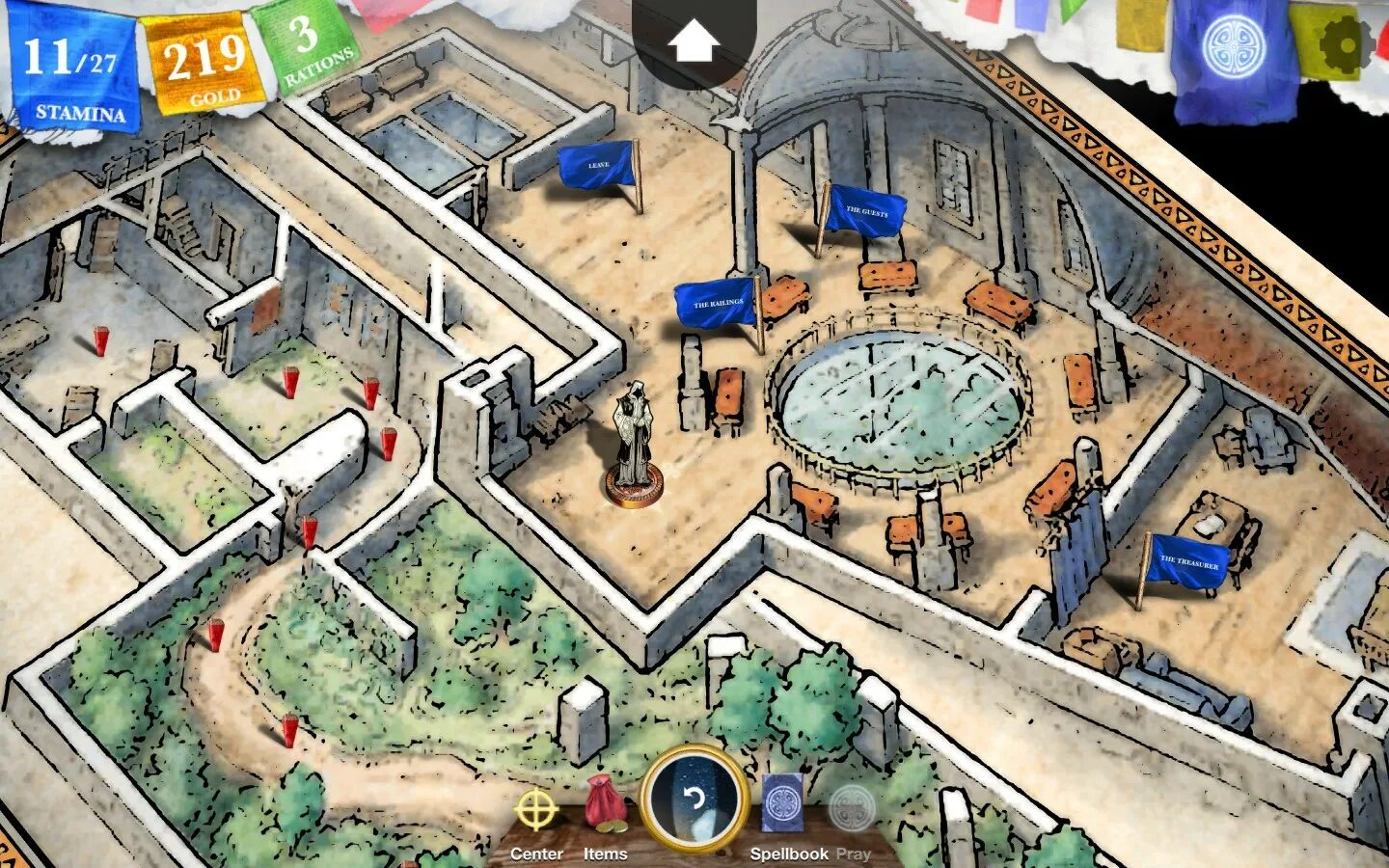 Centered items