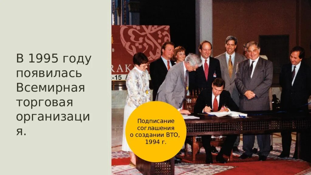 В 1995 году Международная орг. ВТО 1994. Международные организации в конце 20 века начале 21. Соглашения ВТО.