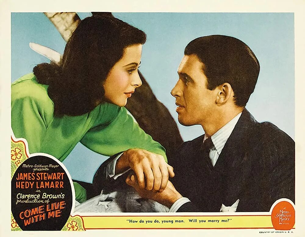 Come live with me and be. Come live with me 1941 poster.