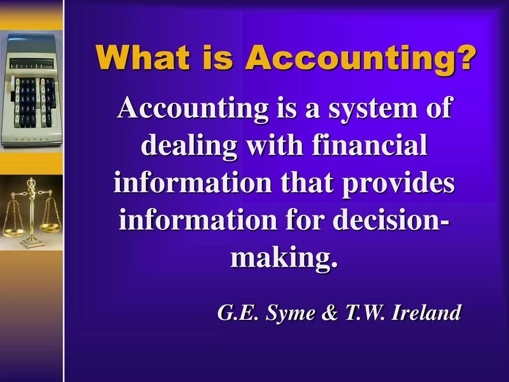 1 what is accounting