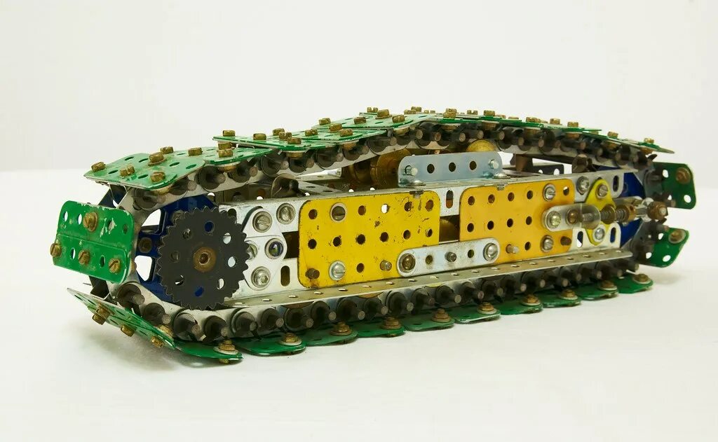 Meccano 14303. Meccano 1906. Гусеничный движитель. Caterpillar track. Track unit