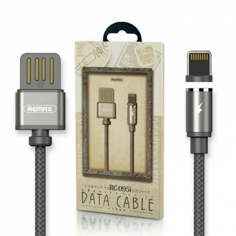 Remax lightning. Magnet cable remax rc-095i. remax gravity series data cable for lightning rc-095i - black. кабель usb lightning remax rc-095i gravity 1 м золото. rc-095i.