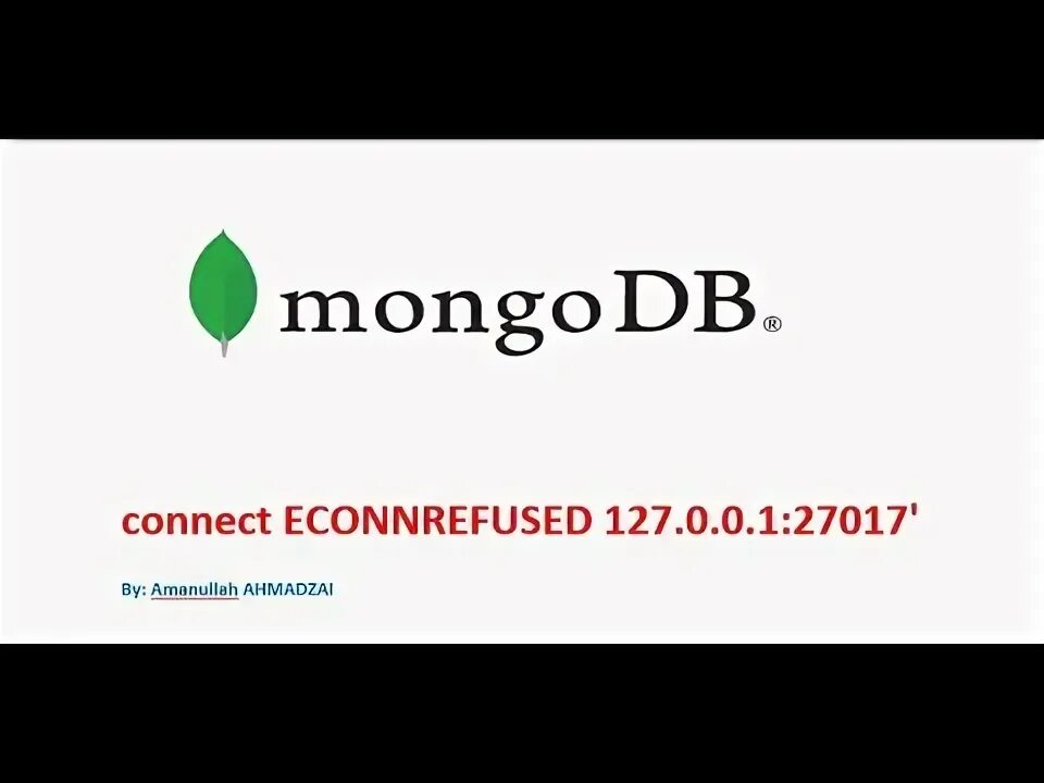 Connect ECONNREFUSED 127.0.0.1:27017.