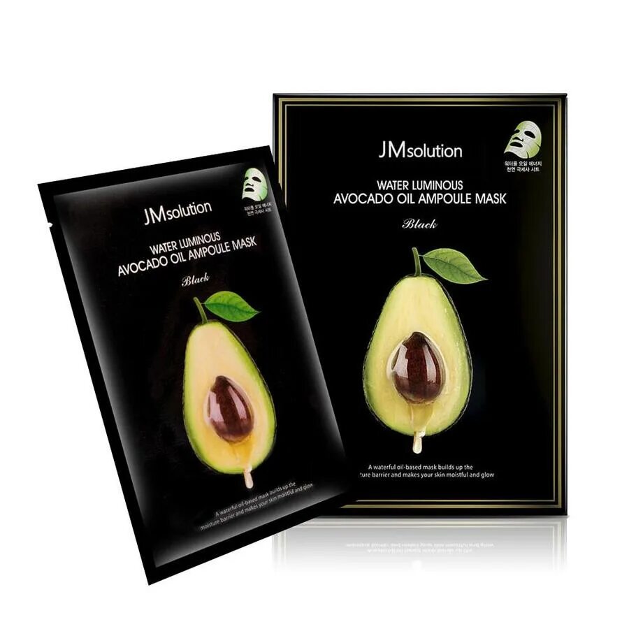 Тканевая маска jmsolution. Jmsolution water luminous avocado oil ampoule mask. питательная ультратонкая маска с авокадо jmsolution water luminous avocado oil ampoule mask. питательная маска для лица с авокадо water luminous avocado oil, 35 мл. jmsolution. jmsolution набор увлажняющих масок water luminous.