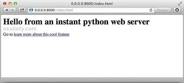 Html index сервер