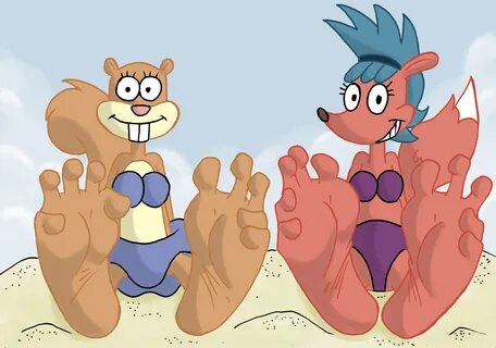 Slideshow spongebob sandy feet.