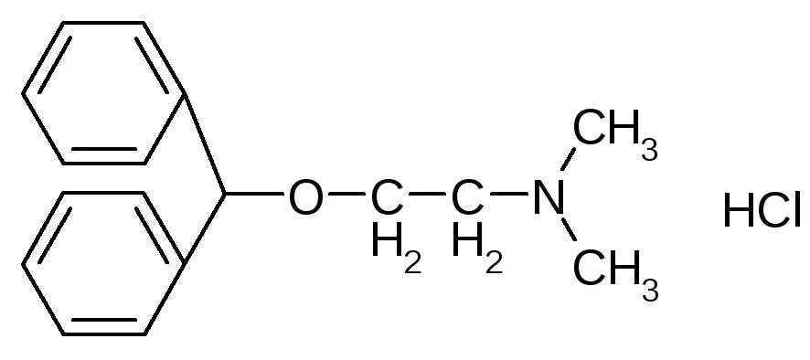 Димедрол подлинность реакции. Димедрол формула химическая. Димедрол структурная формула. Дифенгидрамин формула. Димедрол фарм химия.